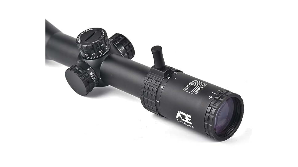 ADE Advanced Optics ProZoom 4-16x44mm Rifle Scope, 30mm Tube, Second Focal Plane, Mil Dot Reticle, Black, 4-16X44