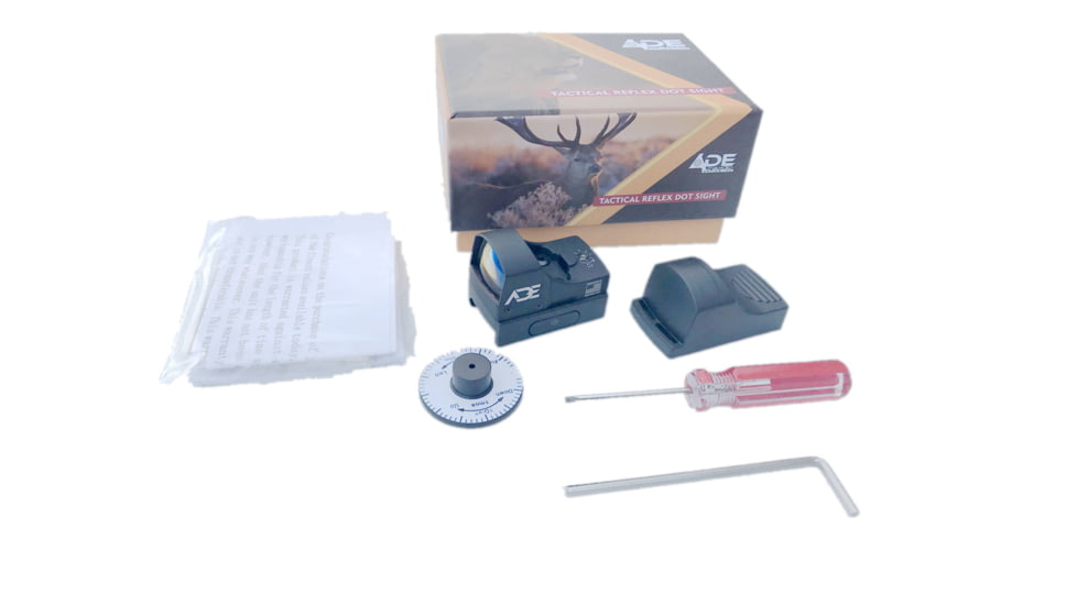 ADE Advanced Optics RD3-002 Tactical Micro Compact Reflex Red Dot Sight, 2 MOA, Black, RD3-002