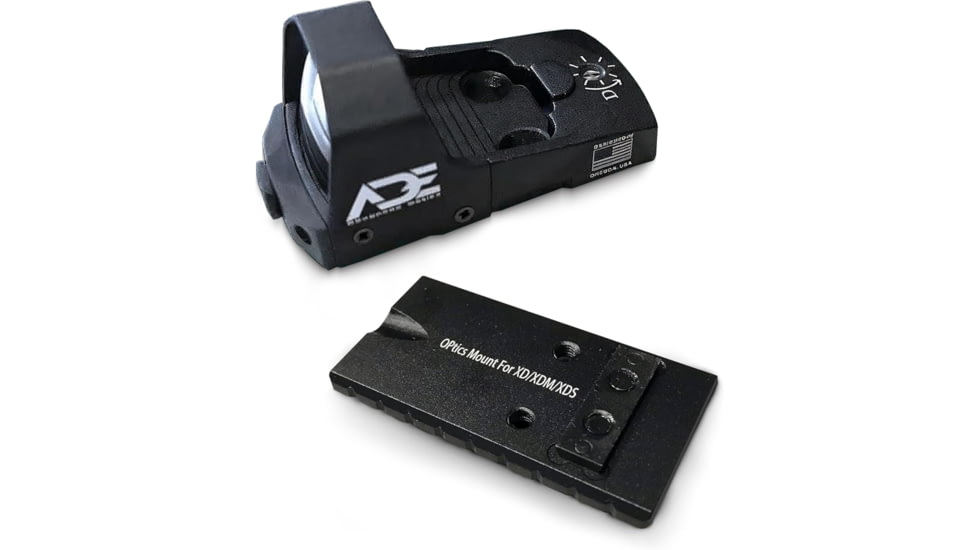 ADE Advanced Optics RD3-006X 1x Reflex Green Dot Sight w/Springfield XD, MOD.2 Optic Mount Plate