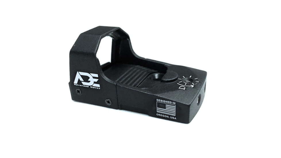 ADE Advanced Optics RD3-006B Mini Reflex Micro Green Dot Sight, 1x26mm, 3 MOA Reticle, Black, RD3-006B