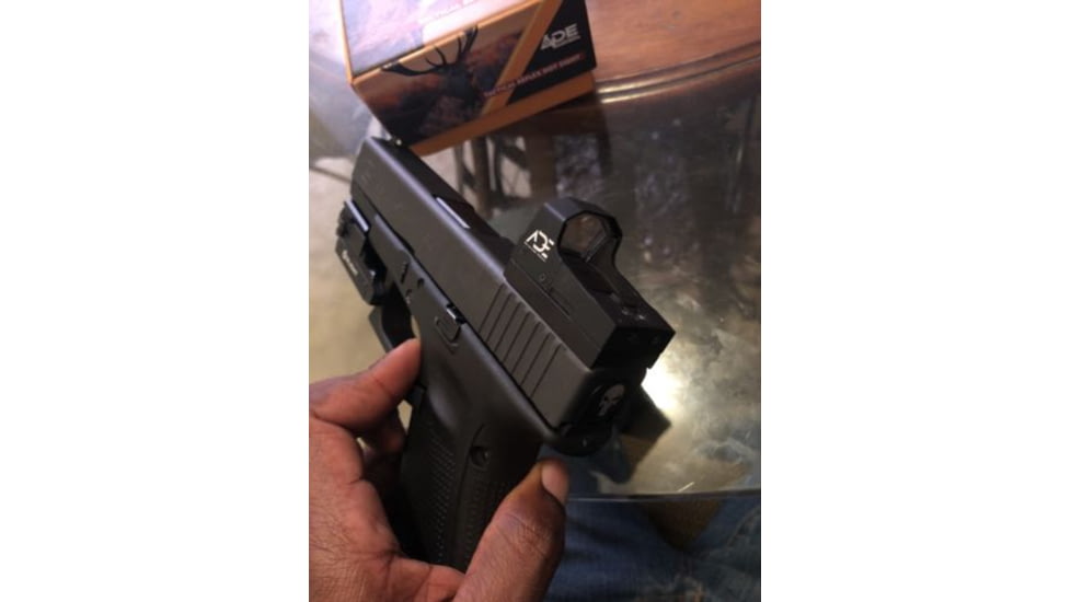 ADE Advanced Optics RD3-006B Mini Reflex Micro Green Dot Sight, 1x26mm, 3 MOA Reticle, Black, RD3-006B