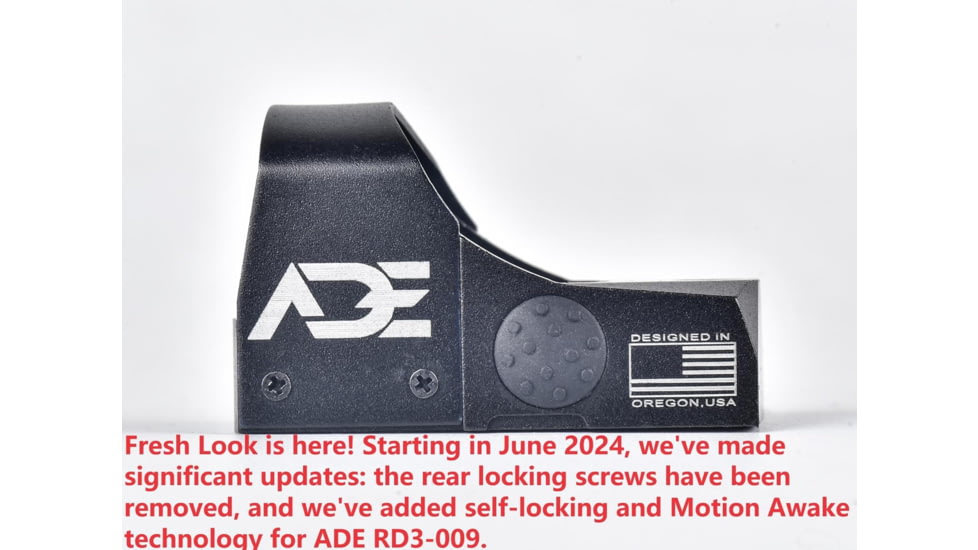 ADE Advanced Optics RD3-009 1x Reflex Red Dot w/Optic Mounting Plate S&amp;W MP 380 Shield EZ/Standard Picatinny Mounting Plate