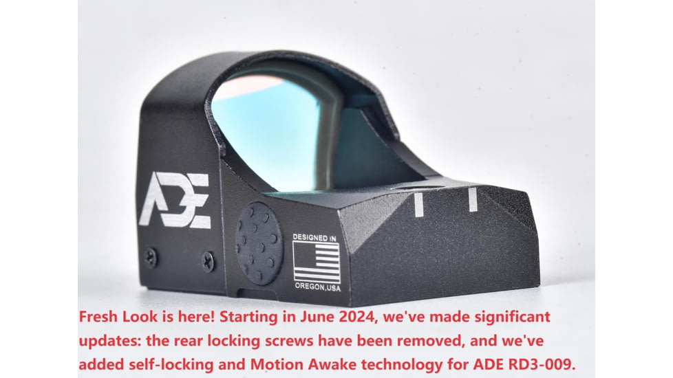 ADE Advanced Optics RD3-009 1x Reflex Red Dot w/Optic Mounting Plate S&amp;W MP 380 Shield EZ/Standard Picatinny Mounting Plate