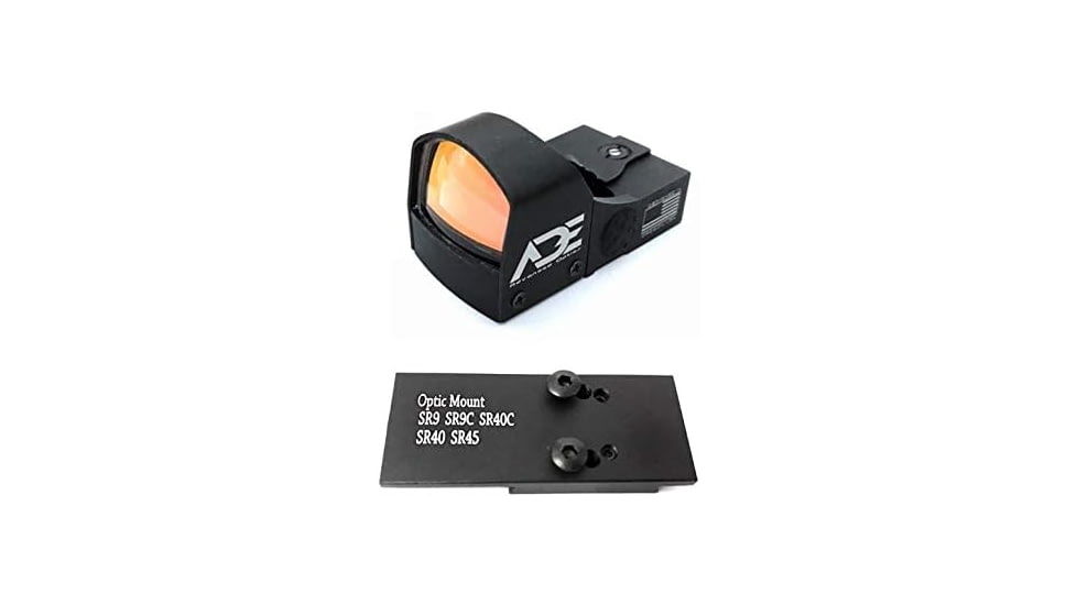 ADE Advanced Optics Motion Awake RD3-009 1x Reflex Red Dot Sight w/Ruger SR9 Optic Mount Plate