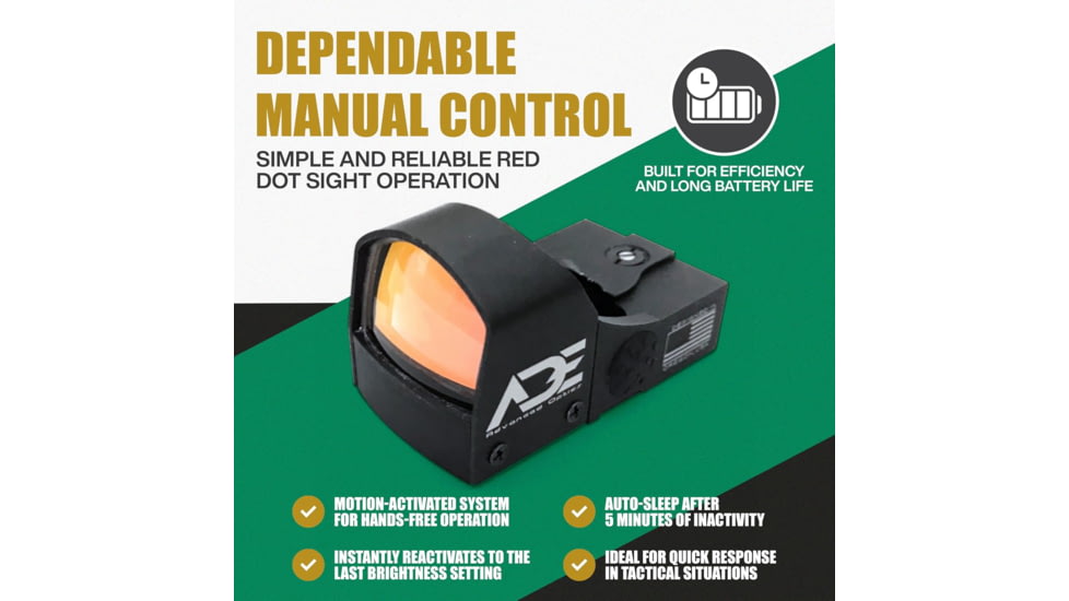 ADE Advanced Optics RD3-009 1x Reflex Red Dot Sight w/Taurus PT111 G2, Millennium G2 Optic Mount Plate