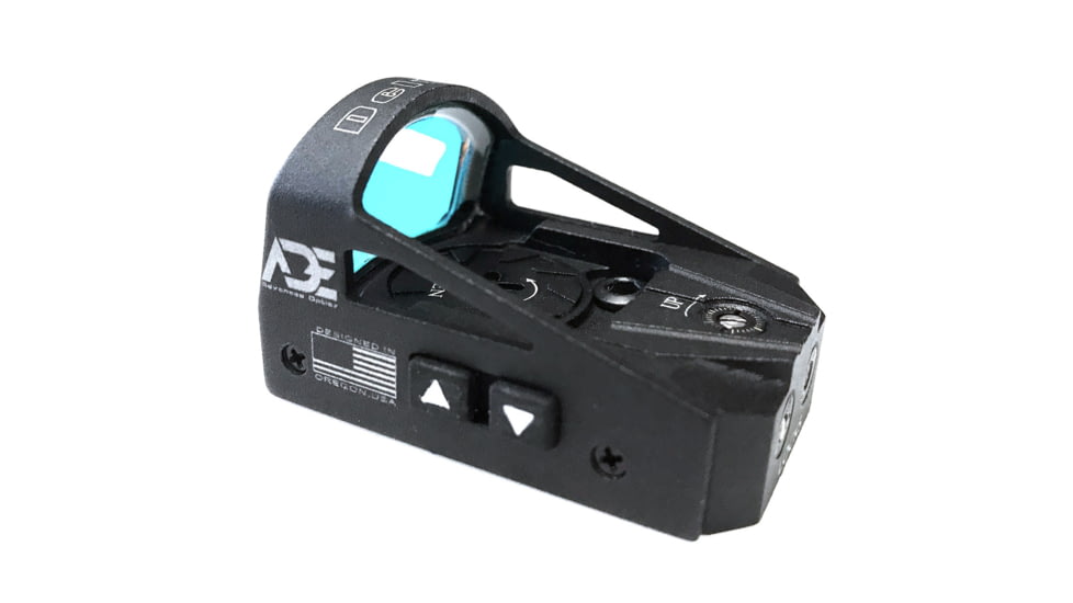 ADE Advanced Optics RD3-012 Mini Reflex Green Dot Micro Sight, 6 MOA Reticle, Black, RD3-012G