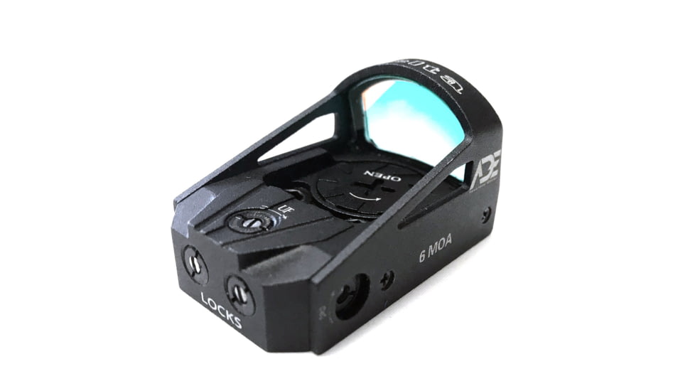 ADE Advanced Optics RD3-012 Mini Reflex Green Dot Micro Sight, 6 MOA Reticle, Black, RD3-012G
