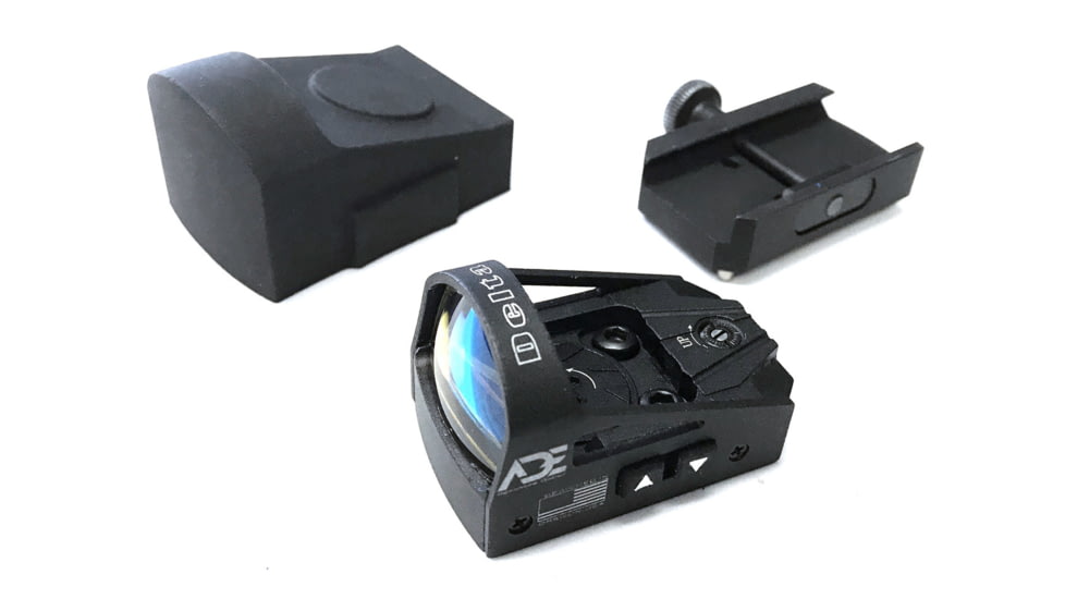 ADE Advanced Optics RD3-012 Mini Reflex Green Dot Micro Sight, 6 MOA Reticle, Black, RD3-012G