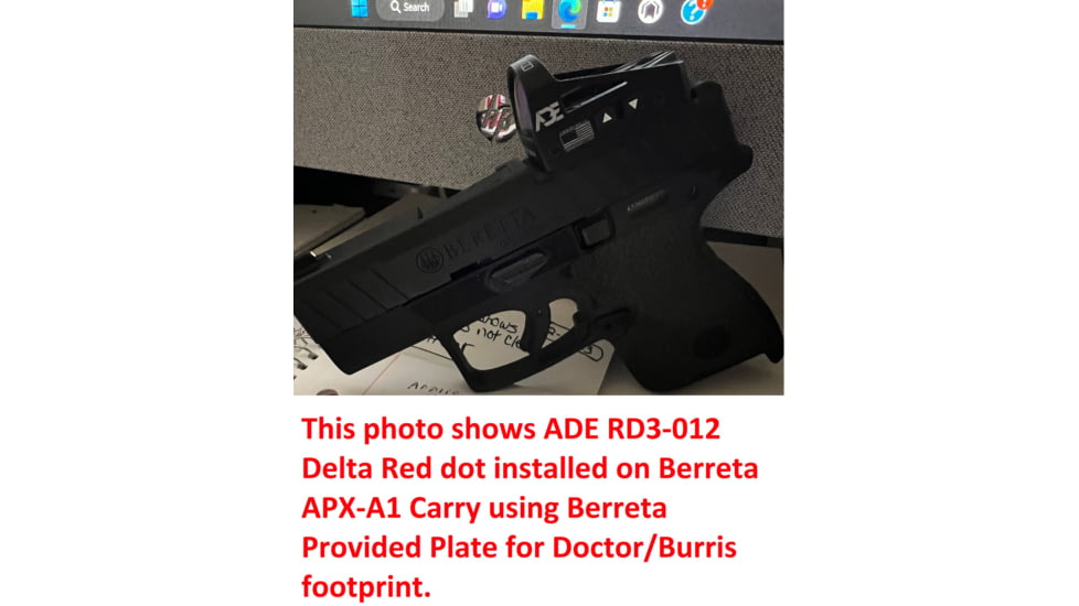 ADE Advanced Optics RD3-012 Mini Reflex Red Dot Micro Sight, 6 MOA Reticle, Black, RD3-012