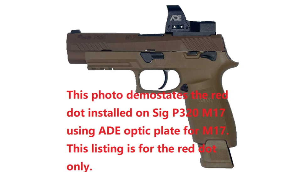 ADE Advanced Optics RD3-015 Micro Mini Reflex Red Dot Sight, 4 MOA Reticle, Black, RD3-015