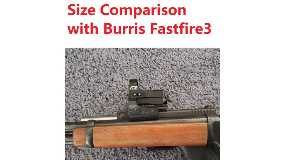 ADE Advanced Optics RD3-015 Micro Mini Reflex Red Dot Sight, 4 MOA Reticle, Black, RD3-015