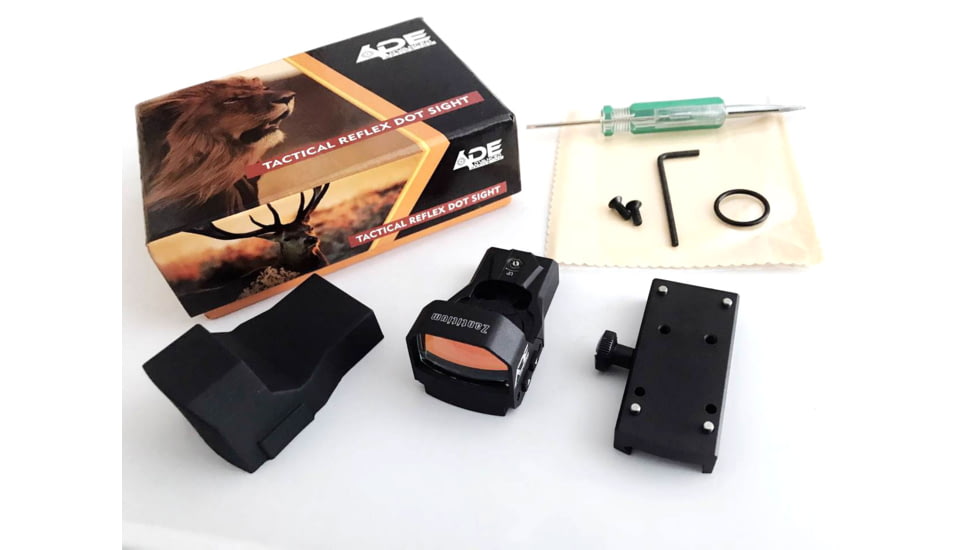 ADE Advanced Optics RD3-015 Micro Mini Reflex Red Dot Sight, 4 MOA Reticle, Black, RD3-015