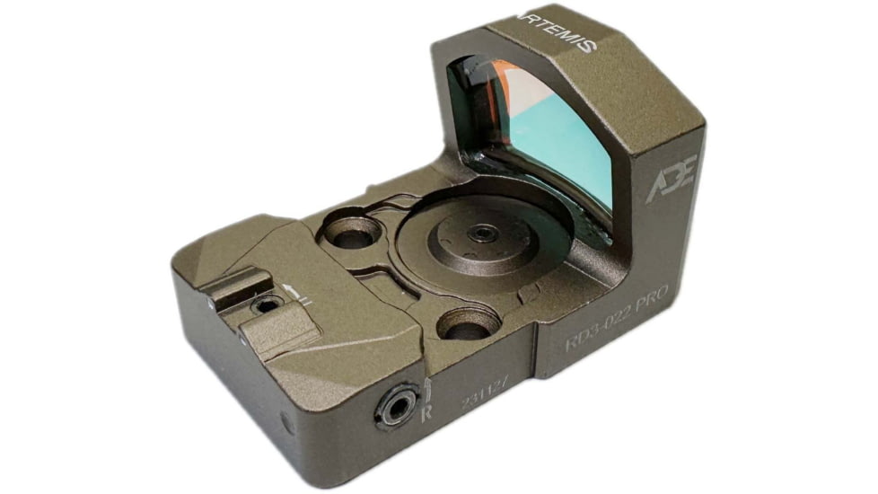 ADE Advanced Optics RD3-022 Pro Artemis Red Dot Sight With Multi-6-Reticle System, FDE, RD3-022 Pro FDE Trumpet Red