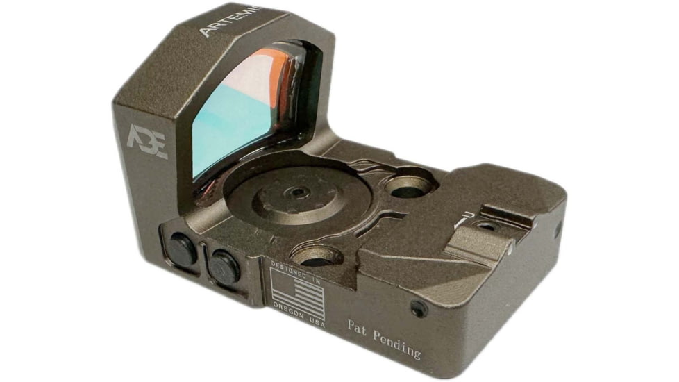 ADE Advanced Optics RD3-022 Pro Artemis Red Dot Sight With Multi-6-Reticle System, FDE, RD3-022 Pro FDE Trumpet Red