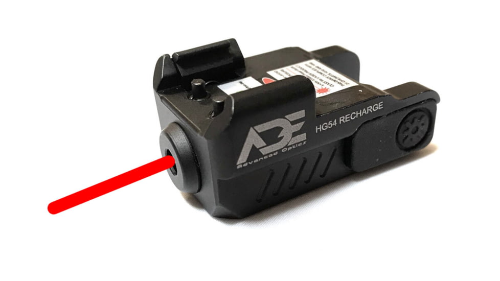 ADE Advanced Optics Rechargeable Super Ultra Compact Laser Sight, RED Laser, Springfield Hellcat OSP/PRO, Black, HR54C Recharge