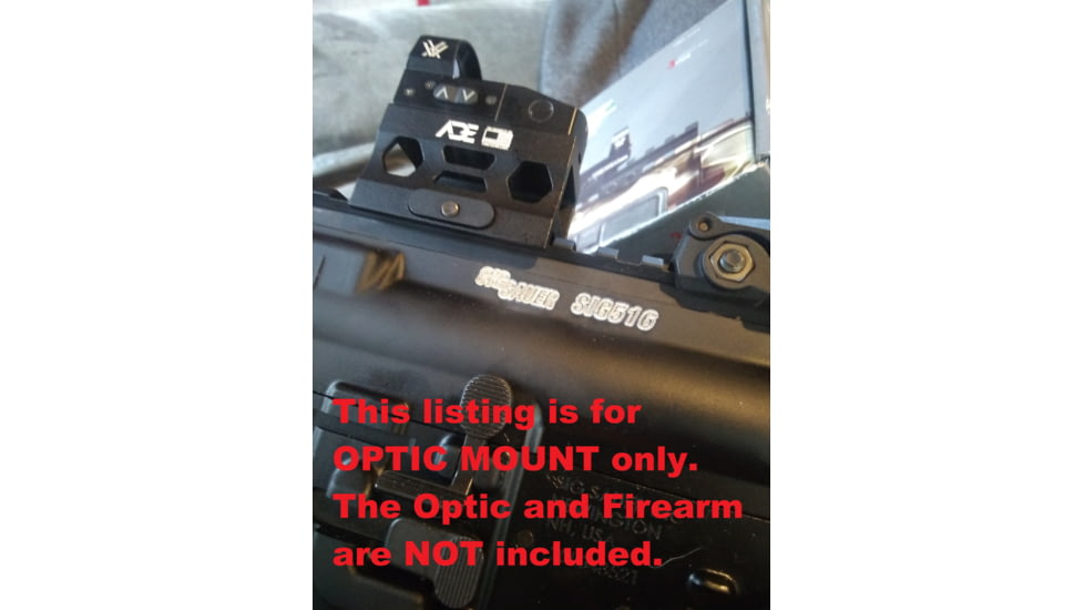 ADE Advanced Optics Riser HIGH Red Dot Sight Mount, Doctor, Burris Fastfire, Vortex Venom/Viper, Black, HM1