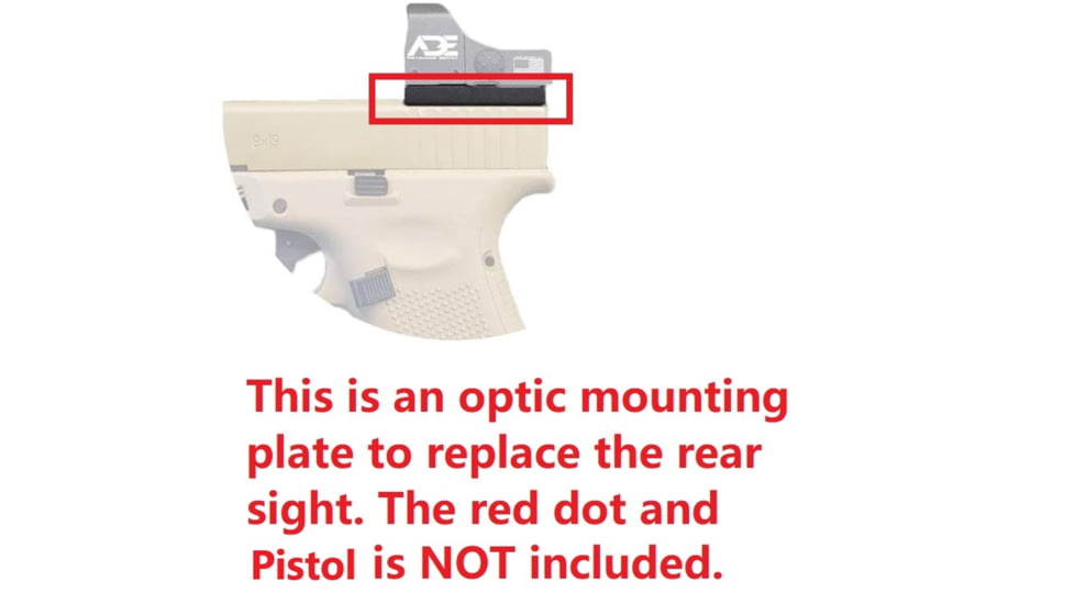 ADE Advanced Optics SAR ST9 Adapter Plate, JPoint, Shield RMSc,Vortex, Holosun, ADE, Black, HM26