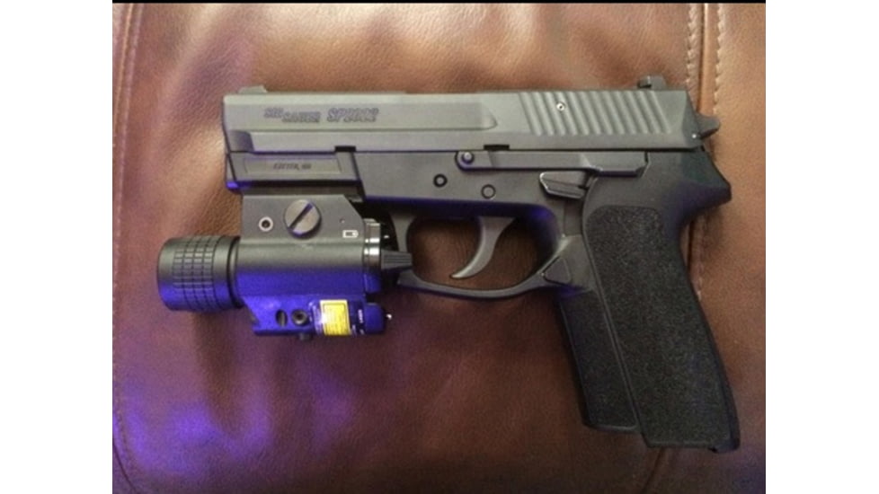 ADE Advanced Optics Tactical Compact Rail Mounted RED Laser Sight, Glock/Smith &amp; Weson and Similar, Black, LS003R