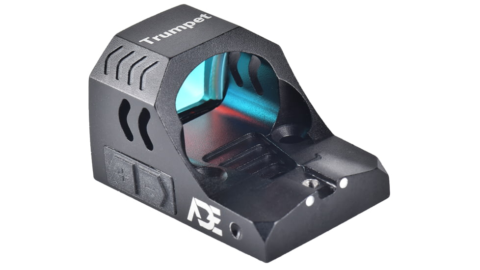 ADE Advanced Optics Trumpet PRO Motion Awake Reflex Blue Dot Sight, 1x26mm, 4 MOA Reticle, Black, RD3-029-BLUE-TRUMPET-RED