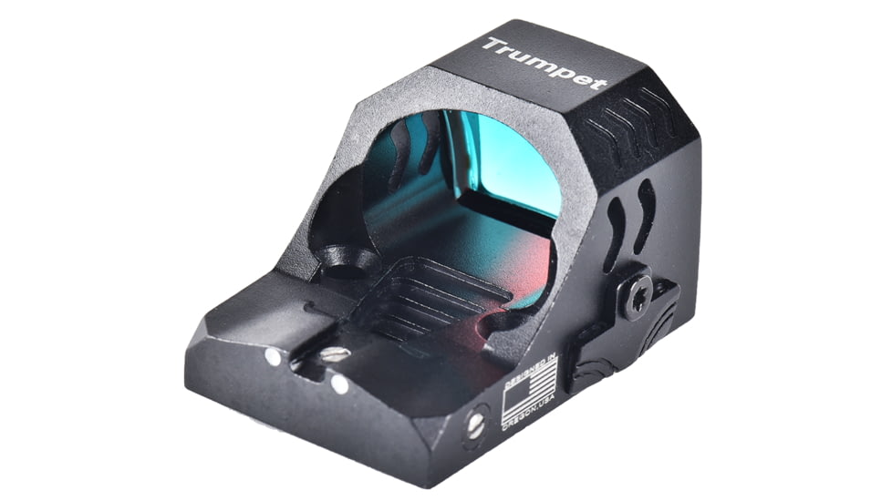 ADE Advanced Optics Trumpet PRO Motion Awake Reflex Blue Dot Sight, 1x26mm, 4 MOA Reticle, Black, RD3-029-BLUE-TRUMPET-RED