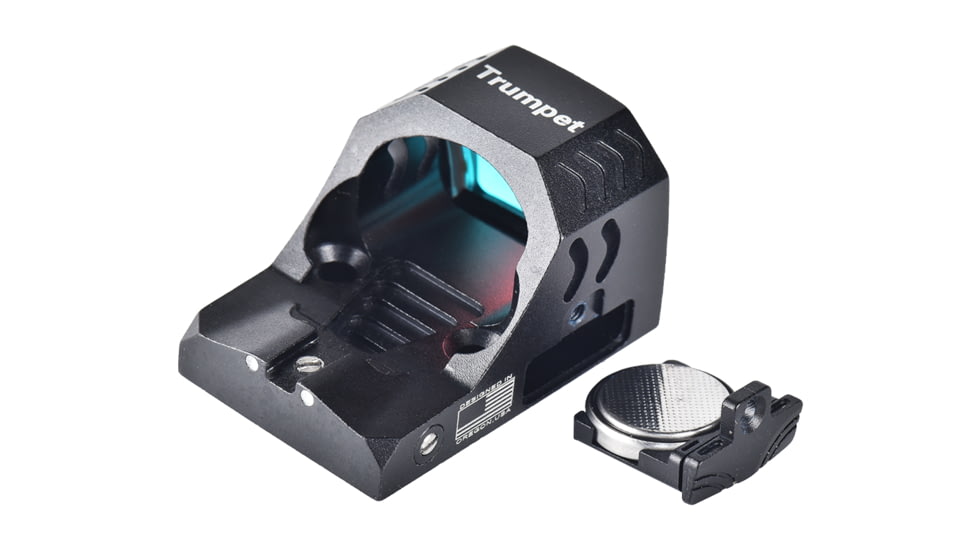 ADE Advanced Optics Trumpet PRO Motion Awake Reflex Blue Dot Sight, 1x26mm, 4 MOA Reticle, Black, RD3-029-BLUE-TRUMPET-RED