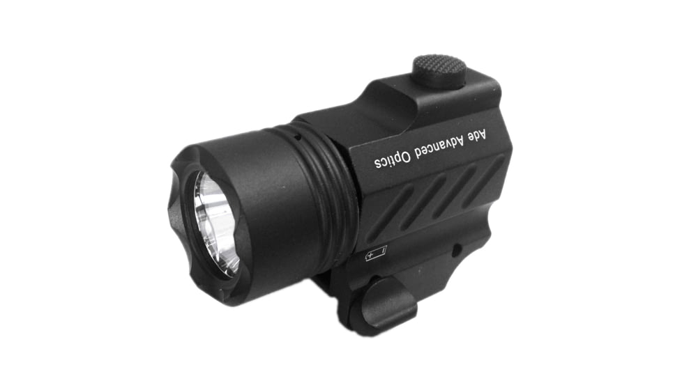 ADE Advanced Optics Ultra Compact Tactical LED Flashlight, Black, PS200-A