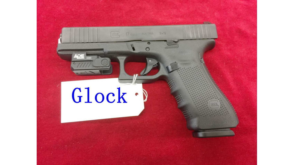 ADE Advanced Optics Universal Laser Sight, Red, All full Size/Sub-Compact Handguns, Black, HR54