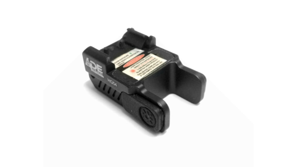 ADE Advanced Optics Universal Laser Sight, Red, All full Size/Sub-Compact Handguns, Black, HR54