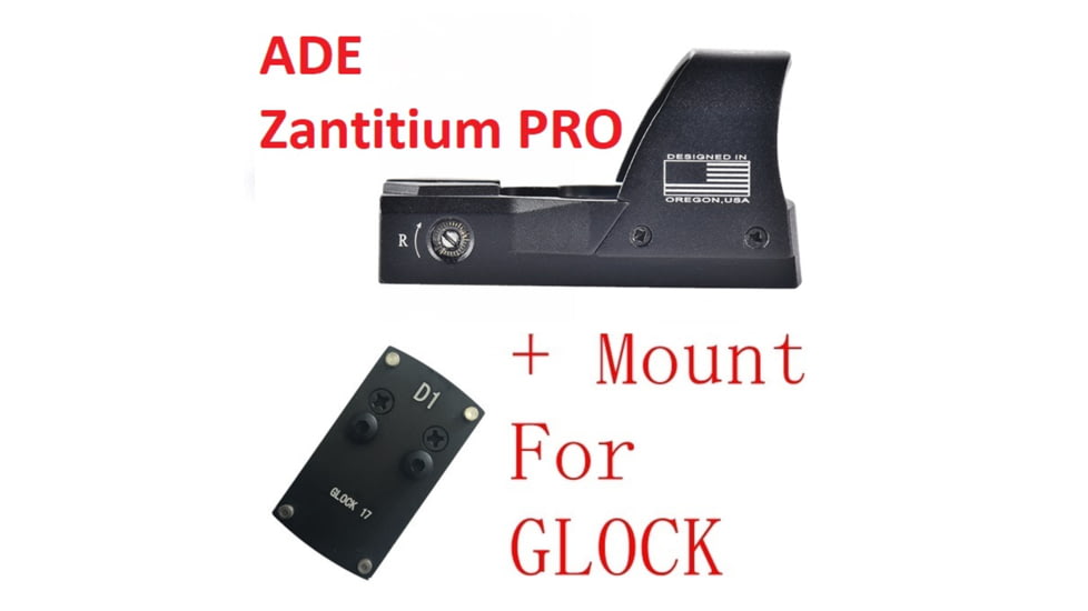 ADE Advanced Optics Zantitium PRO Series Motion Awake Red Dot Sight, Multi Reticle System, Black, RD3-015 Pro