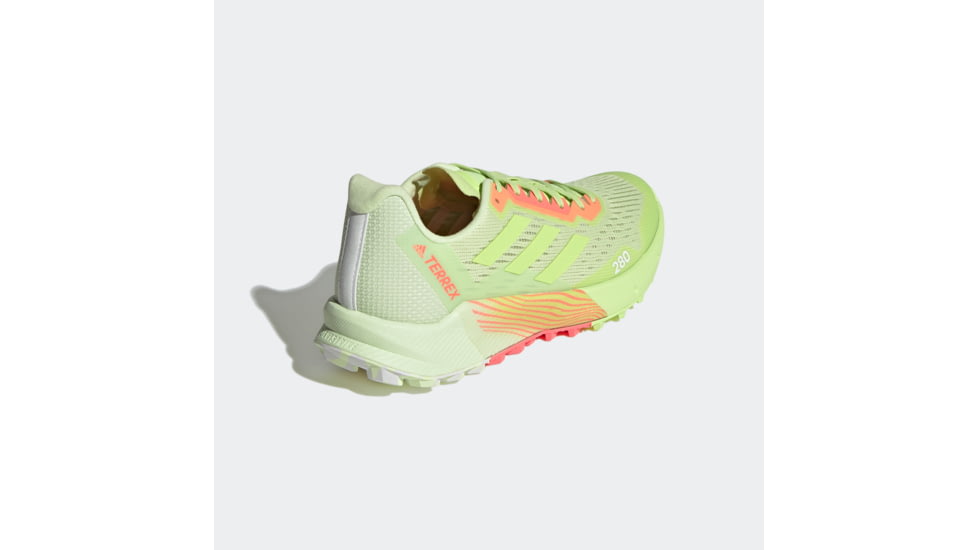 Adidas Terrex Agravic Flow 2 Trail Running Shoes - Womens, Almost Lime/Pulse Lime/Turbo, 7, H03191-7