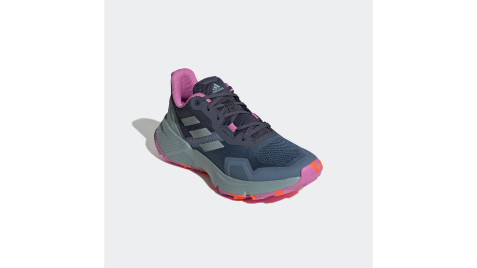 Adidas Terrex Soulstride Trailrunning Shoes - Womens, Wonder Steel/Magic Grey Met/Pulse Lilac, 9, GZ4079-9