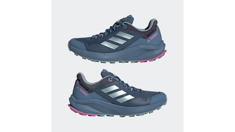 Adidas Terrex Trailrider Shoes - Women's, Wonder Steel/Magic Grey Met/Pulse Lilac, 6, GW5554-6