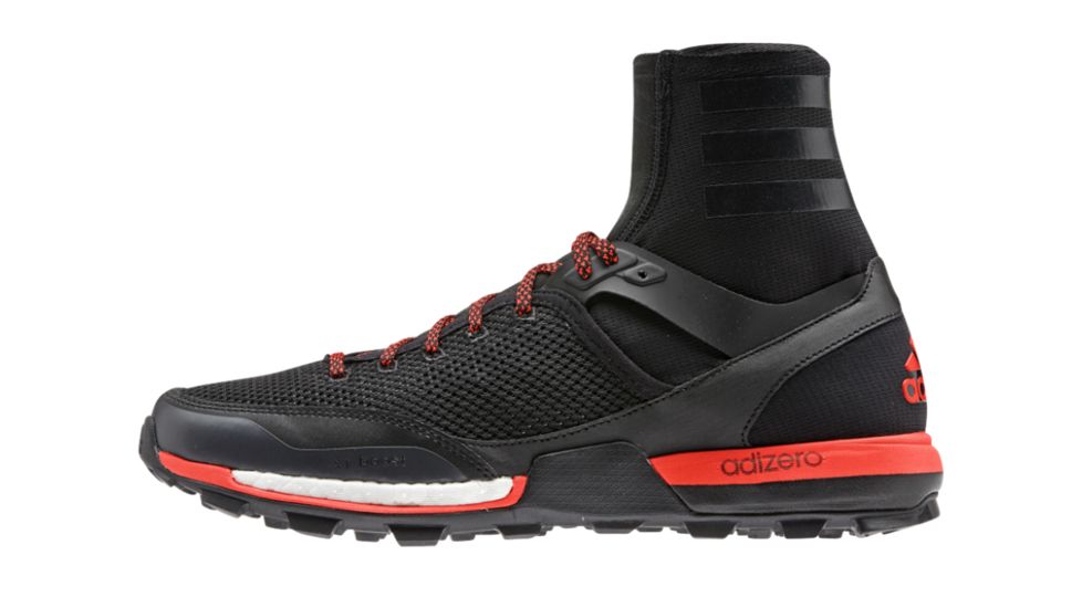 Adidas Terrex Adizero XT 5 Boost Trail Running Shoe - Men's-Black/Grey/Red-Medium-10 US