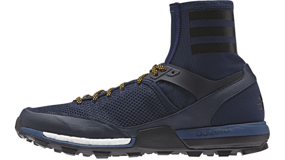 Adidas Terrex Adizero XT 5 Boost Trail Running Shoe - Men's-Navy/Black/Gold-Medium-11.5