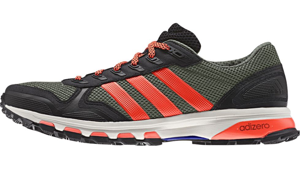 Adidas Terrex Adizero XT 5 Trail Running Shoe - Men's-Base Green/Solar Red/Chalk White-Medium-9.5