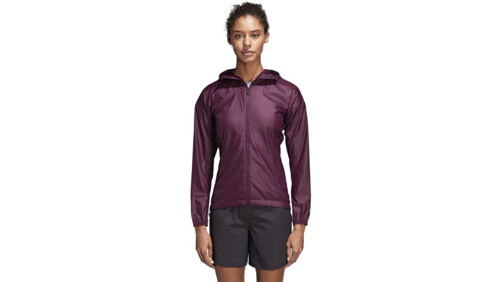 Adidas Terrex Agravic Alpha Shield Hoodie, DQ - Womens, Red Night, Medium, DQ1511-M