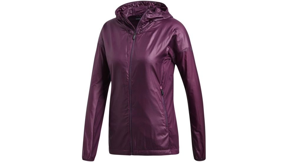 Adidas Terrex Agravic Alpha Shield Hoodie, DQ - Womens, Red Night, Medium, DQ1511-M