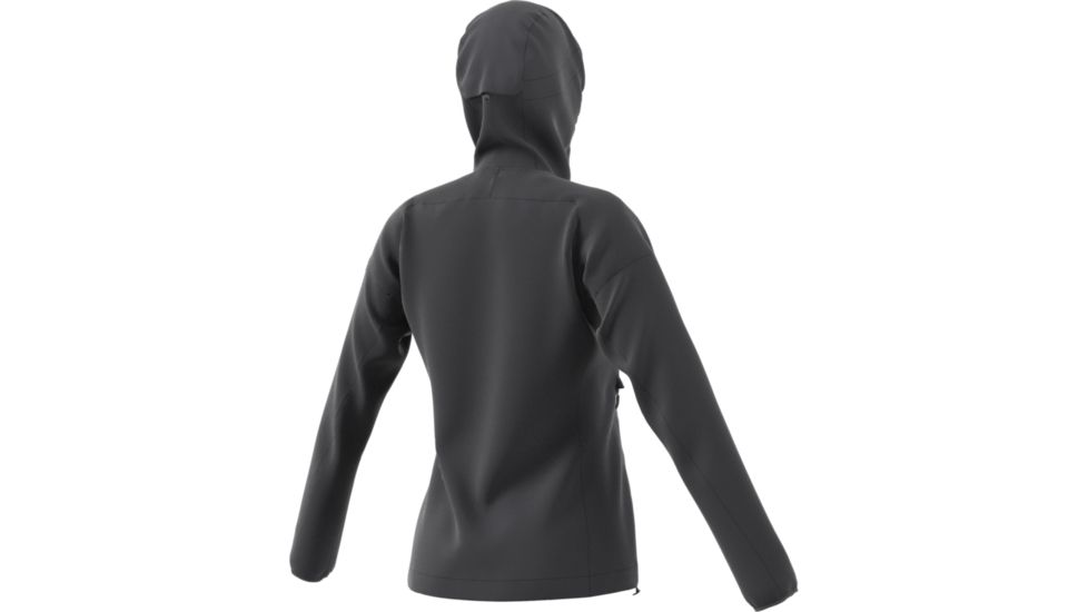 Adidas Terrex Agravic Alpha Shield Hoody - Womens, Carbon, DQ1510-DEMO