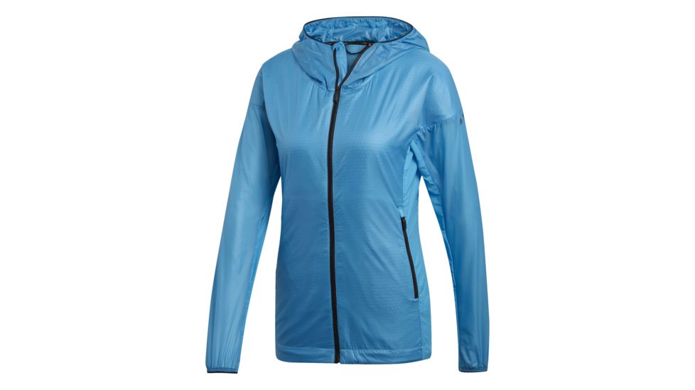 Adidas Terrex Agravic Alpha Shield Hoody - Womens, Shock Cyan, DS9310-DEMO