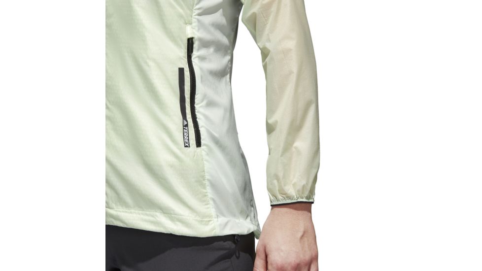 Adidas Terrex Agravic Alpha Shield Women's Hoodie, Aero Green, Large, CF4676-L