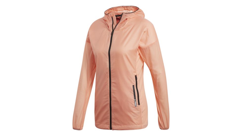 Adidas Terrex Agravic Alpha Shield Women's Hoodie, Chalk Coral, Medium, CW0797-M