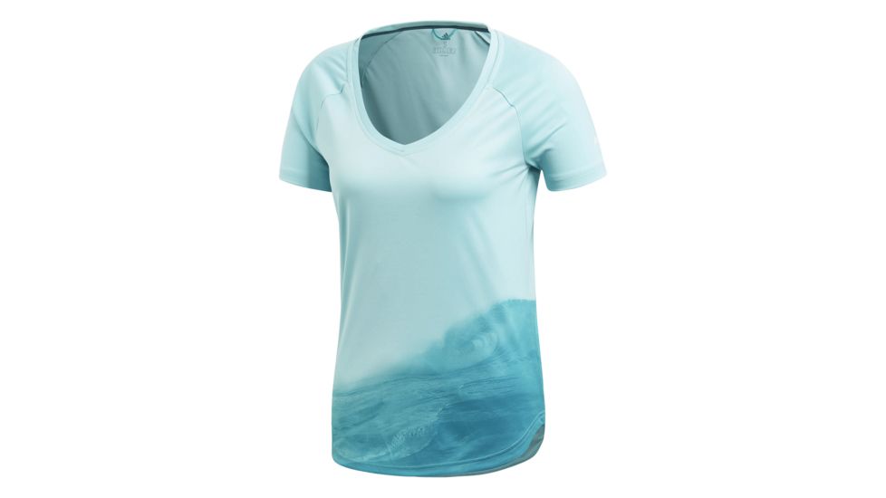 Adidas Terrex Ampli Parley Women's Tee 3, Blue Spirit, Large, CD3261-L