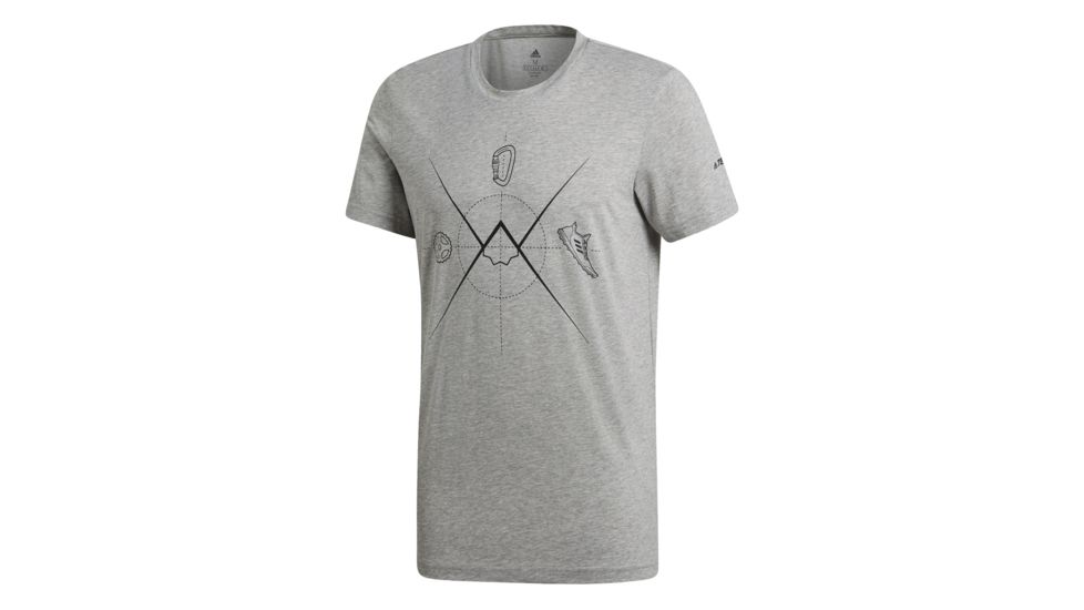 Adidas Terrex Ascend Tee - Mens, Medium Grey Heather, DW5633-DEMO