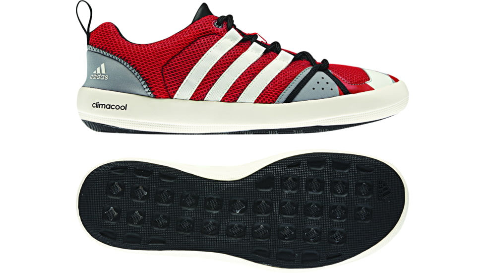 Adidas Terrex Boat Lace Shoes - Men's-8 US-Vivid Red/Chalk/Aluminum