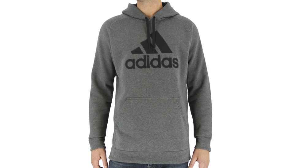 Adidas Terrex Cotton Pullover Core - Men's-Dark Grey Heather/Black-X-Large