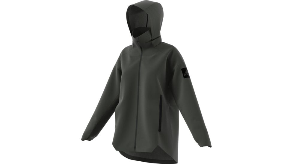 Adidas Terrex Demo, Myshelter 3-In-1 Rain Parka - Women's, Legend Earth, Small, DZ1472-S-DEMO