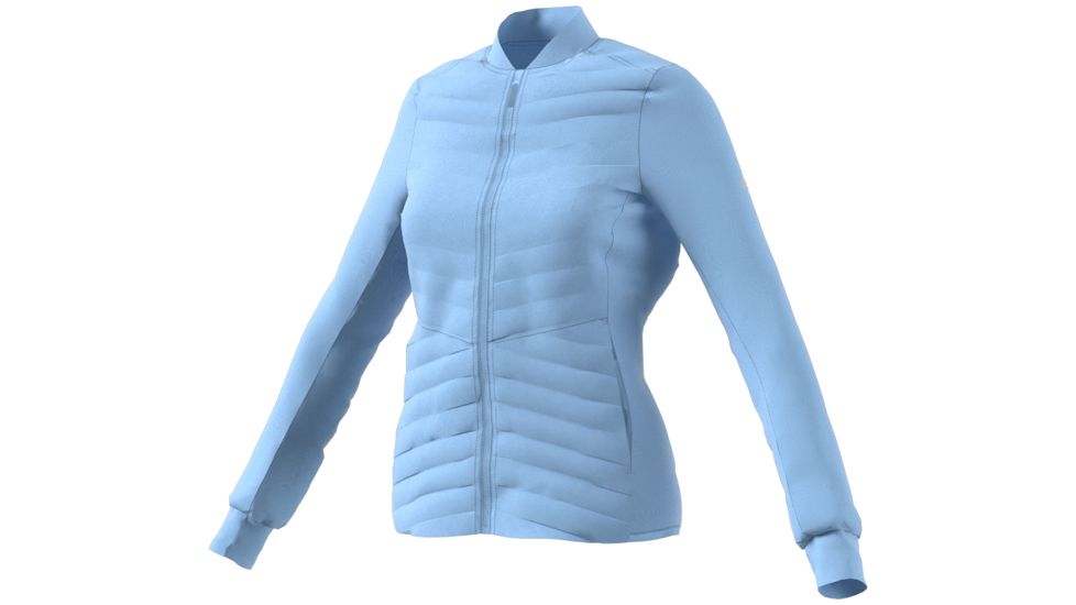 Adidas Terrex Demo, Varilite Hybrid Jacket - Women's, Glow Blue, Small, EB7556-S-DEMO