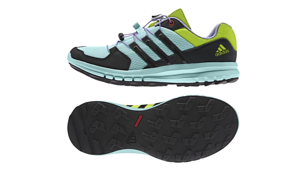 Adidas Terrex Duramo Cross X Trail Running Shoe - Women's-Medium-Frost Mint/Blk/Slime-6 US