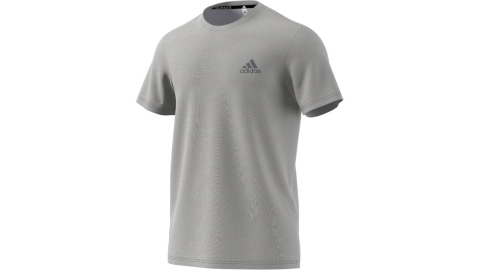 Adidas Terrex Essentials Tech Men's Short Sleeve Tee, Medium Grey Heather/Vista Grey, Extra Large, AZ5137-XL
