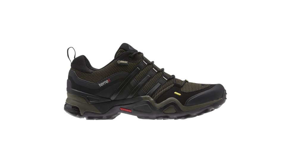 Adidas Terrex Fast X GTX Shoe - Men's-Earth Green/Black/Red-11.5 US